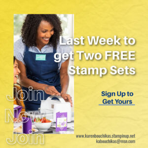 Last Week to get Two FREE stamp sets 