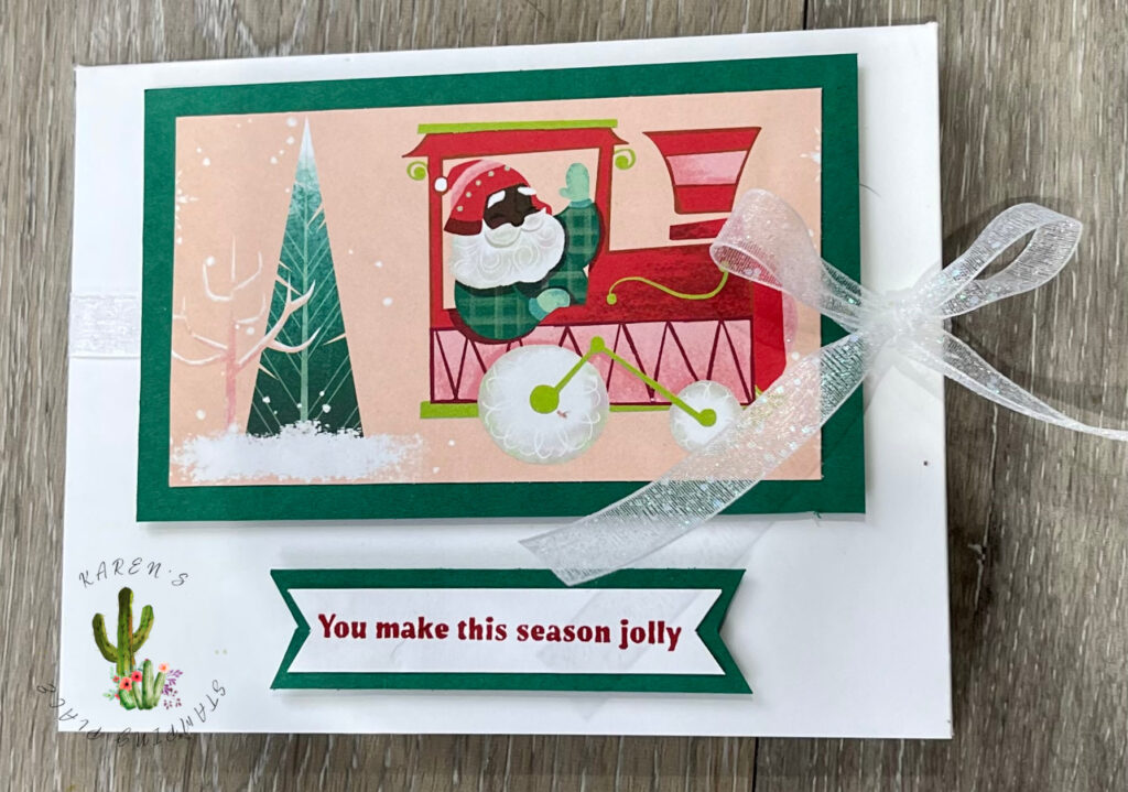 Christmas Time Peek-A-Boo Gate Fold Card