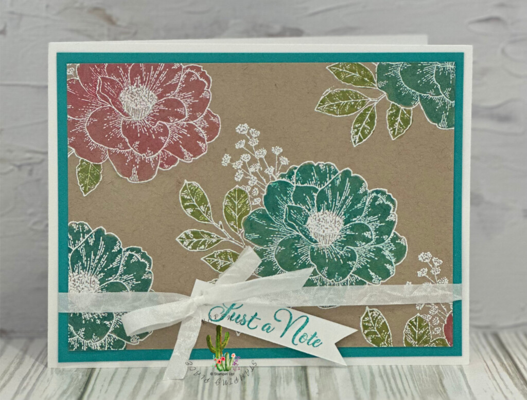 I made this card to show how to use the Pearlized Enamle Effects Basic from Stampin' Up!